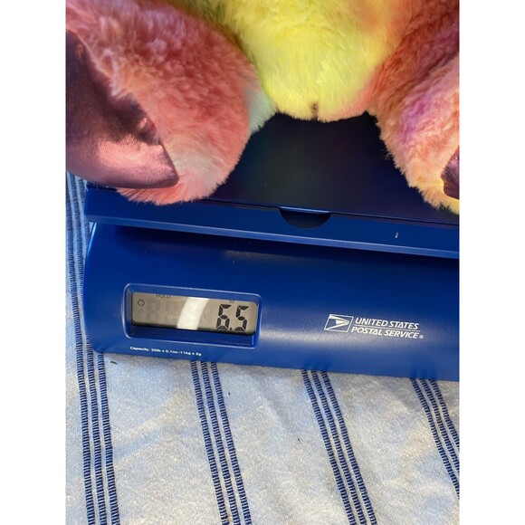 Rainbow Teddy Bear Plush 14” Tye Dye Soft Stuffed Animal - Picture 5 of 5